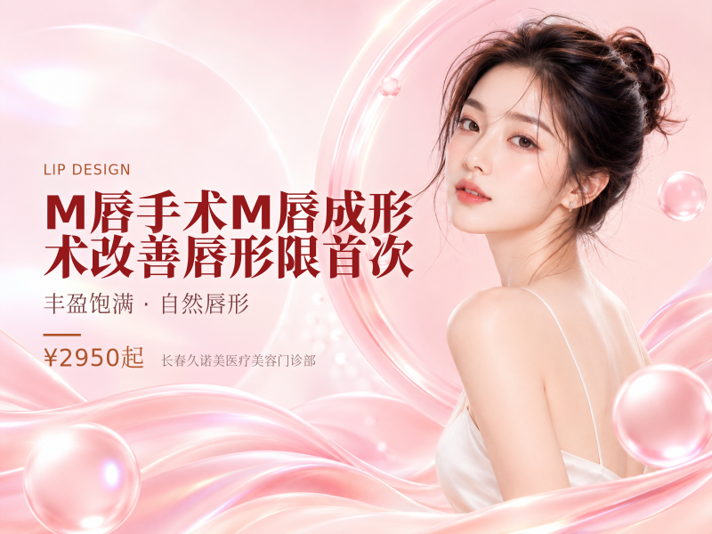 M唇手术M唇成形术改善唇形限首次