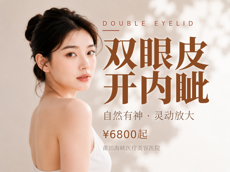 【综合双眼皮6项】切开+去皮+去脂+开内眦+翘睫术+上睑提肌缩短