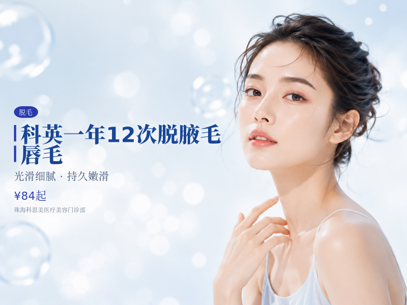 科英一年12次脱腋毛/唇毛