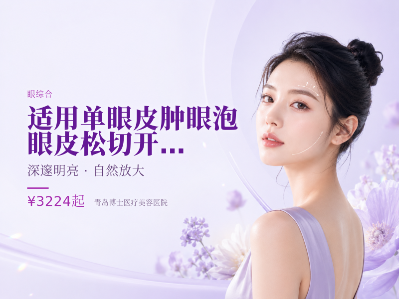 适用单眼皮|肿眼泡|眼皮松|切开+去皮+去脂+内眼角