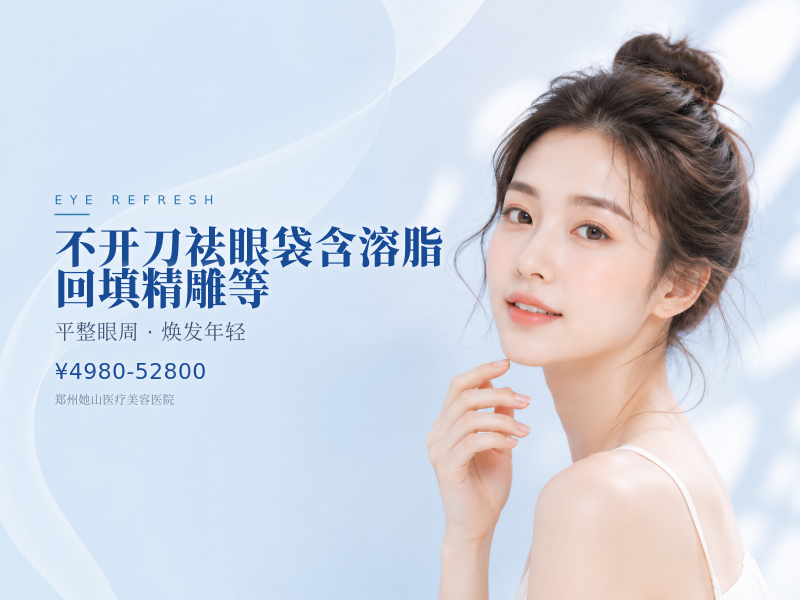 不开刀祛眼袋含溶脂/回填/精雕等