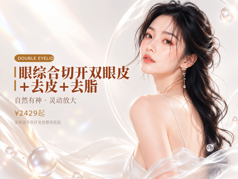 眼综合 切开双眼皮+去皮+去脂