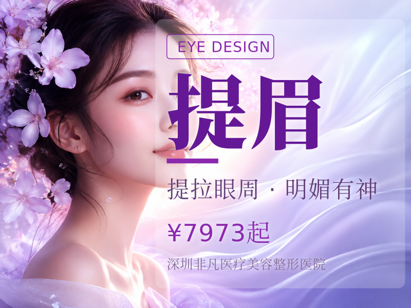 免拆线提眉术+筋膜悬吊 改善眼皮下坠/松弛/上睑松弛