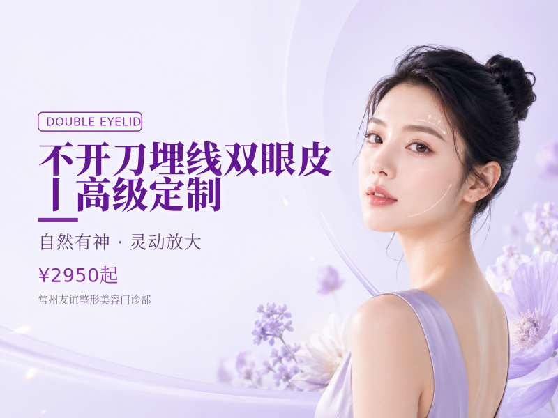 不开刀埋线双眼皮丨高级定制