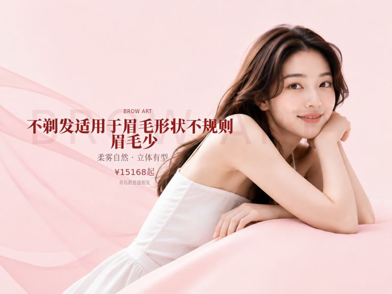 不剃发适用于眉毛形状不规则 眉毛少