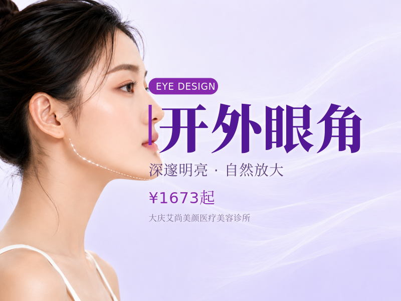 开外眼角