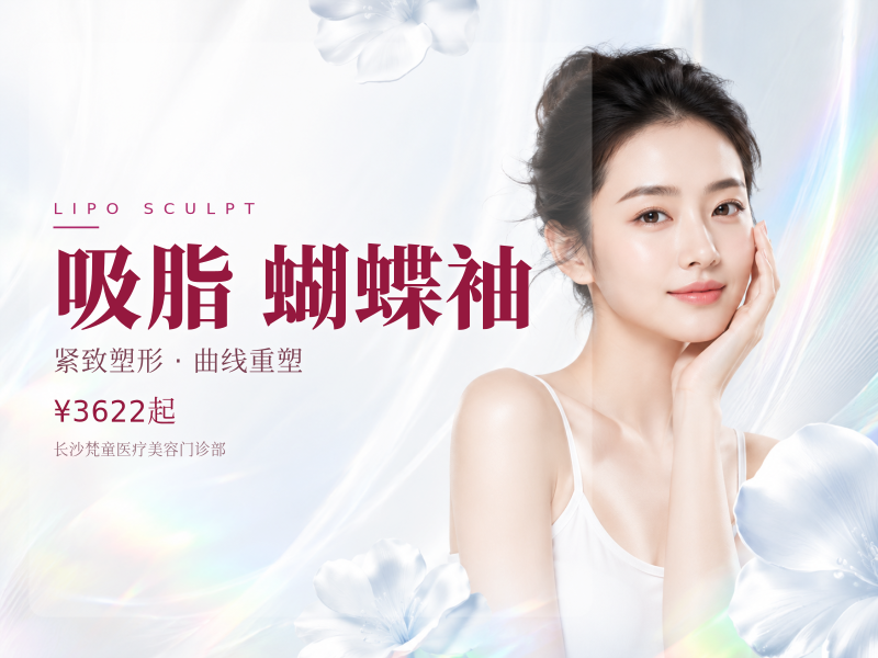 香肩薄背三件套吸脂 蝴蝶袖+副乳+腋后区体雕套餐 可升级5G/酷塑 绿宝石医师