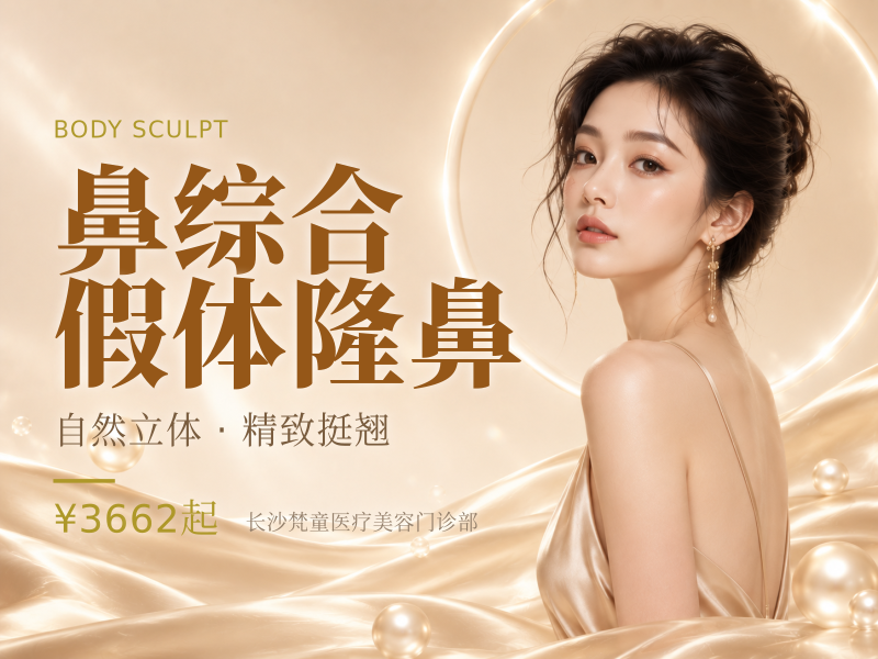 鼻综合多项 进口假体隆鼻+耳软骨+鼻尖塑形+鼻梁抬高套餐 绿宝石亲诊