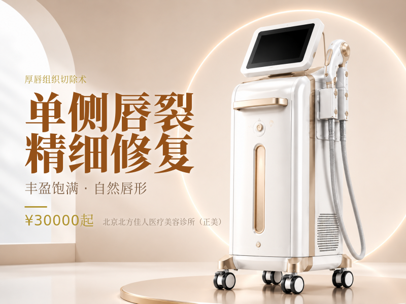 单侧唇裂精细修复