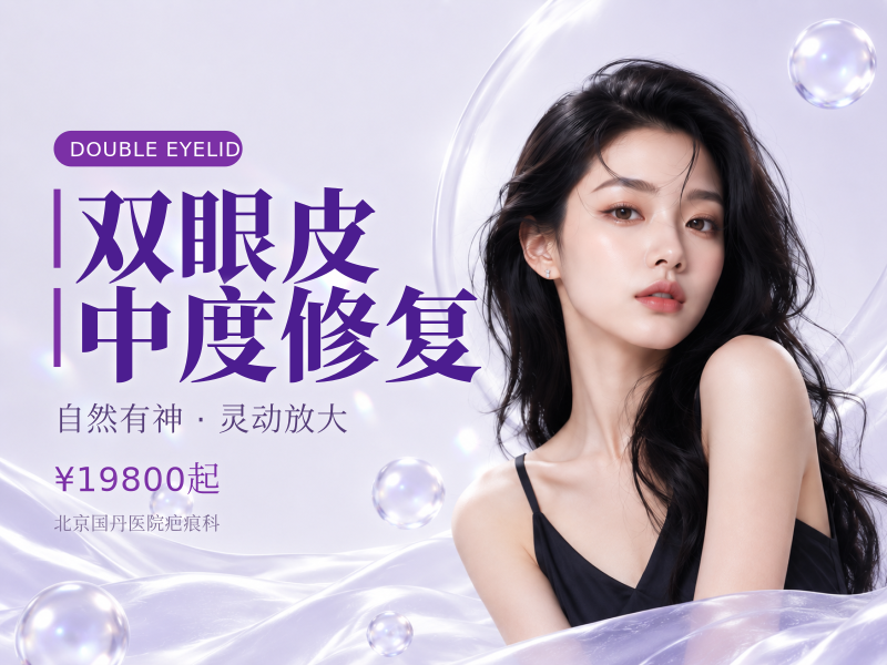 双眼皮中度修复（疤痕 / 肉条）