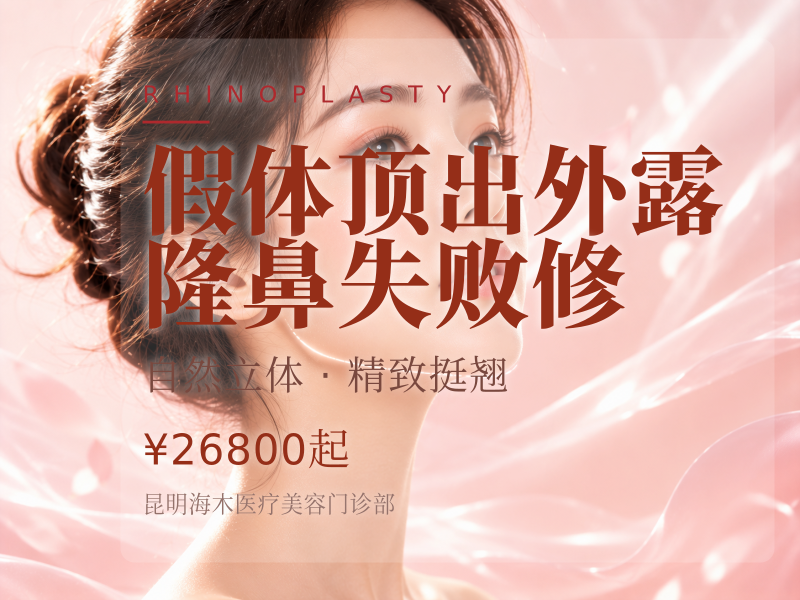 假体顶出外露·隆鼻失败修