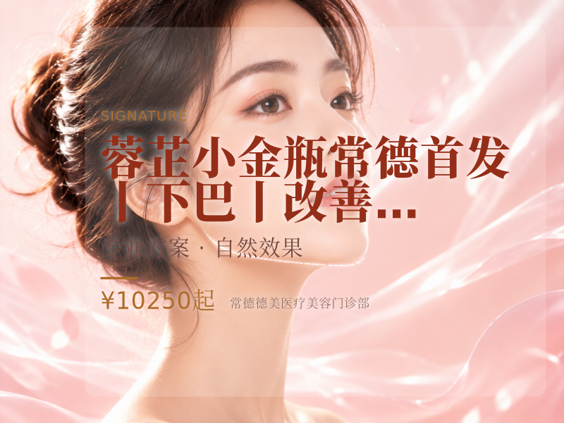 蓉芷小金瓶 常德首发丨下巴丨改善脸型丨轮廓流畅丨正品可验
