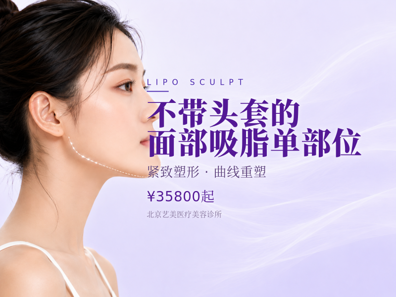 不带头套的面部吸脂单部位