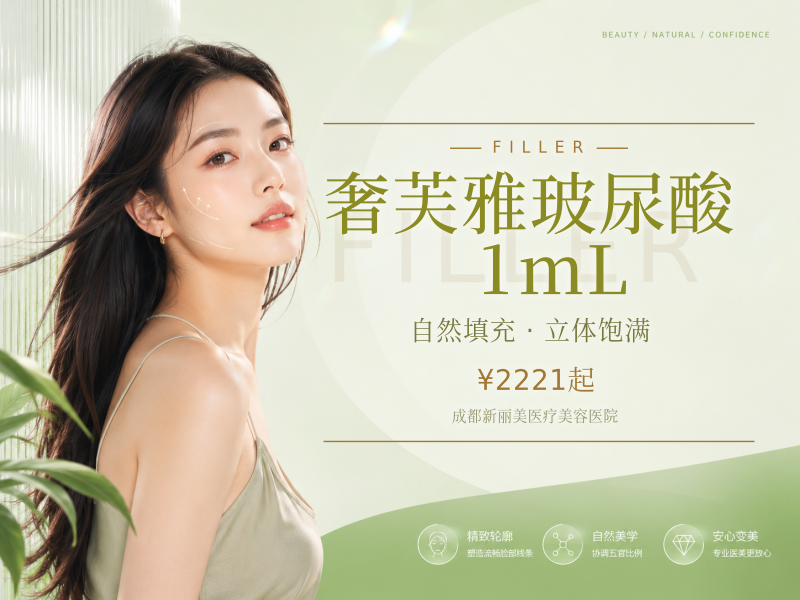 奢芙雅玻尿酸 1mL（2 支装，面部填充）