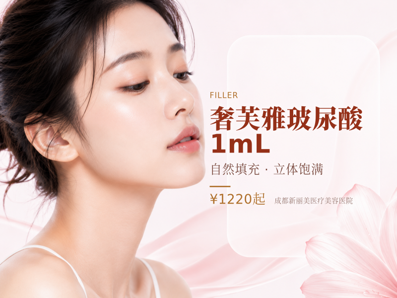 奢芙雅玻尿酸 1mL（丰唇 / 下巴 / 面部凹陷 / 太阳穴填充）
