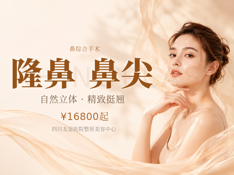 耳软骨复合隆鼻 进口硅胶 + 单侧耳软骨垫鼻尖 + 非骨性项目 3 项任选