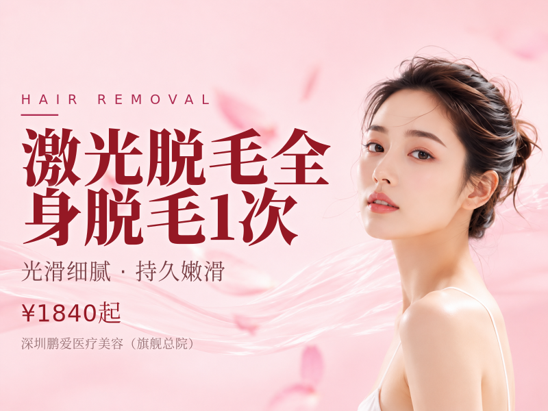 激光脱毛全身脱毛(私密除外)限新客1次
