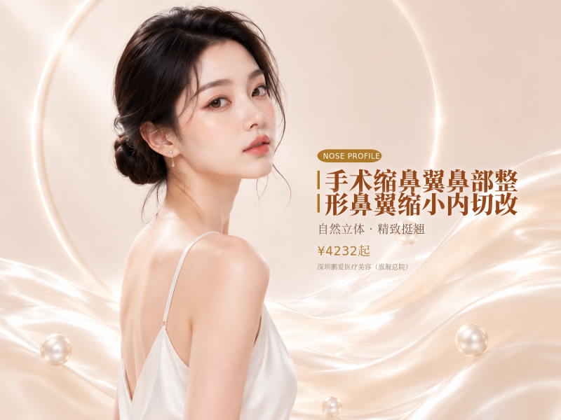 手术缩鼻翼鼻部整形鼻翼缩小内切改