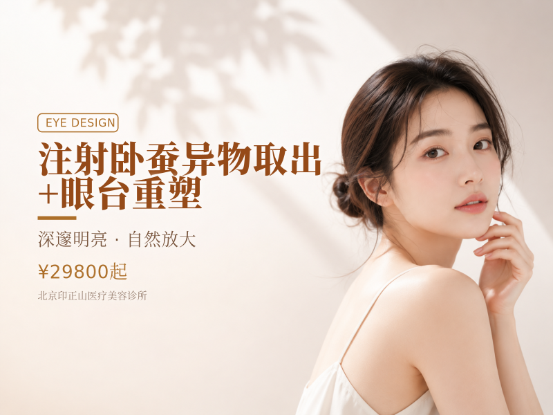 注射卧蚕异物取出 + 眼台重塑