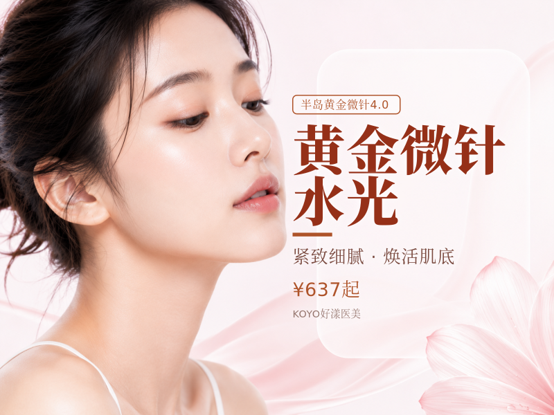 【半黄金微针4.0】赠送胶原水光/全面部/仪器支持验证