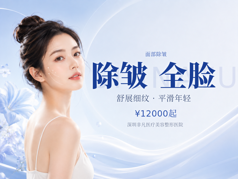 国产/进口除皱针单部位480–1800元起，全脸除皱