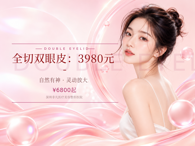 全切双眼皮（基础款）：3980元 -