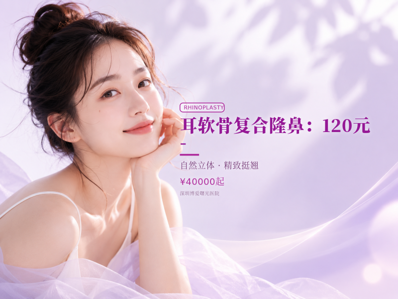 耳软骨复合隆鼻：120元 -