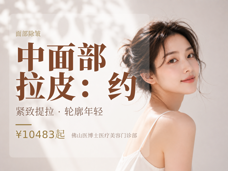 中面部拉皮（苹果肌提升）：约
