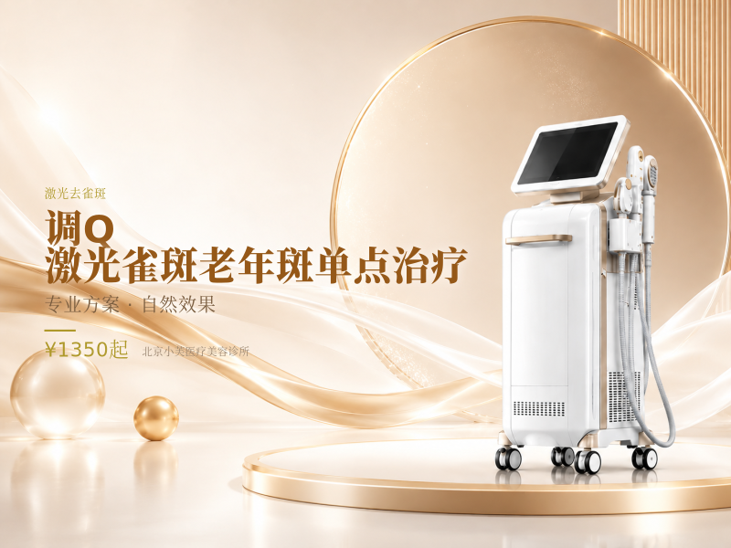 调 Q 激光雀斑老年斑单点治疗