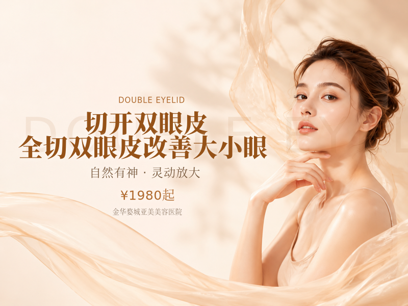 切开双眼皮 全切双眼皮 | 改善大小眼