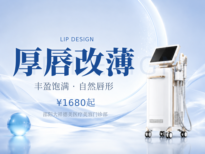 厚唇改薄