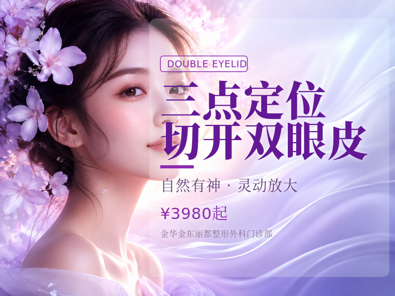 三点定位切开双眼皮