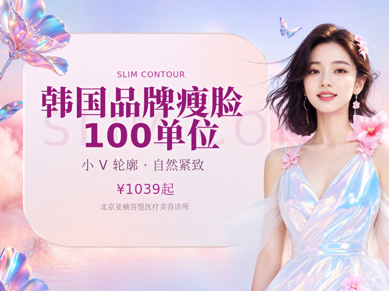 韩国品牌瘦脸 100 单位