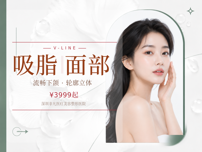 面部吸脂： 面颊/口囊角/下颌缘 （3选2）-