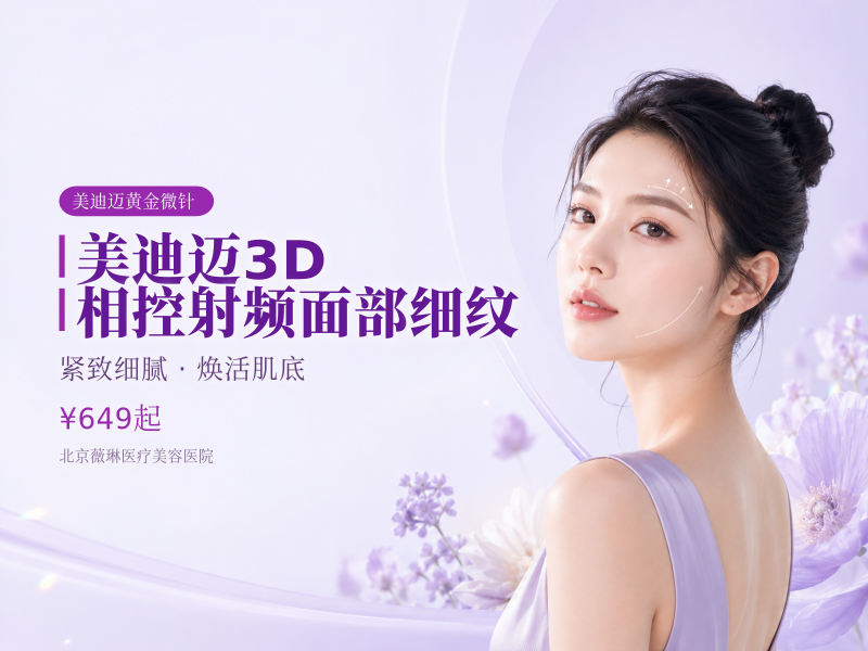美迪迈 3D 相控射频｜面部细纹