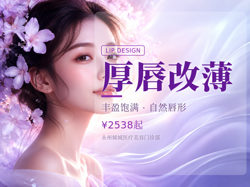 厚唇改薄