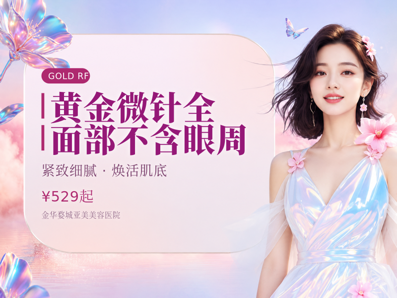 黄金微针全面部不含眼周