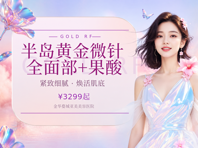 半岛黄金微针 | 全面部 +果酸