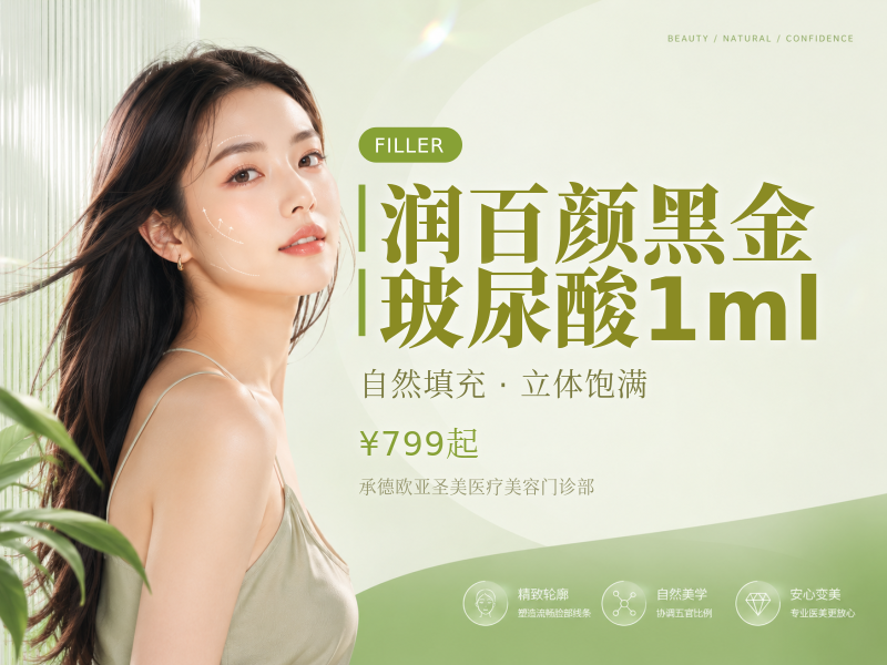 润百颜黑金玻尿酸1ml