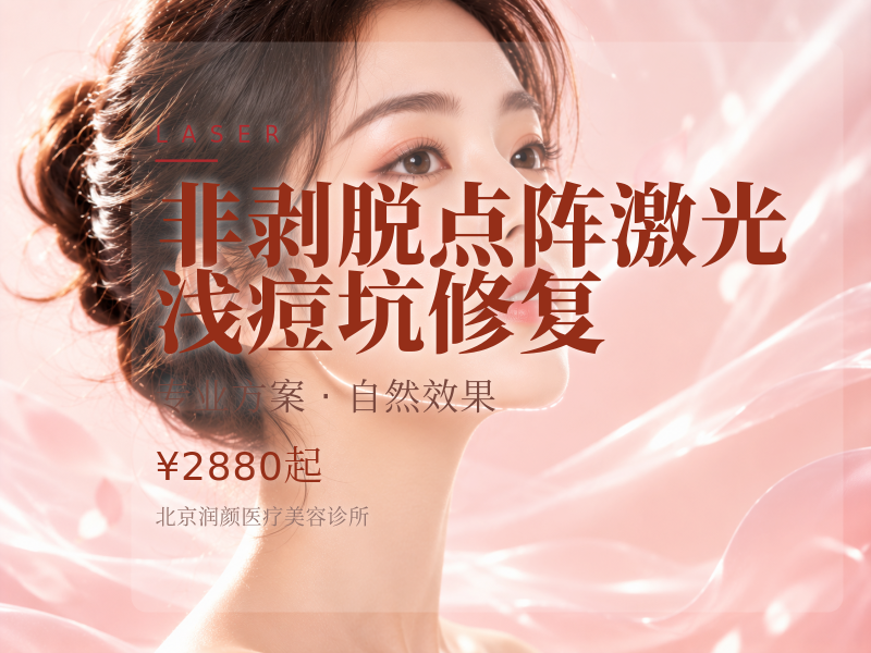非剥脱点阵激光 浅痘坑修复